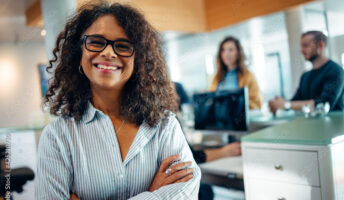 Portrait of a confident municipal office administrator