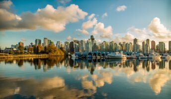 buildings and body of water