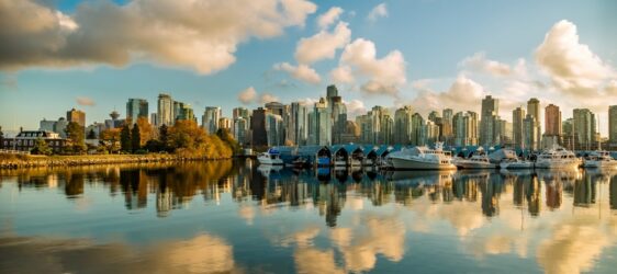 buildings and body of water